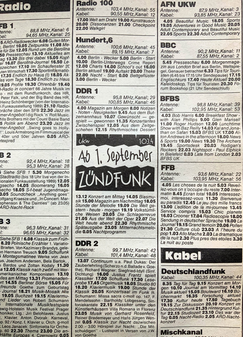 radioprogramm 1989 uhr